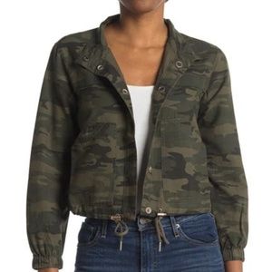 NWT Sanctuary Drawstring Hem Jacket Camo XSP
